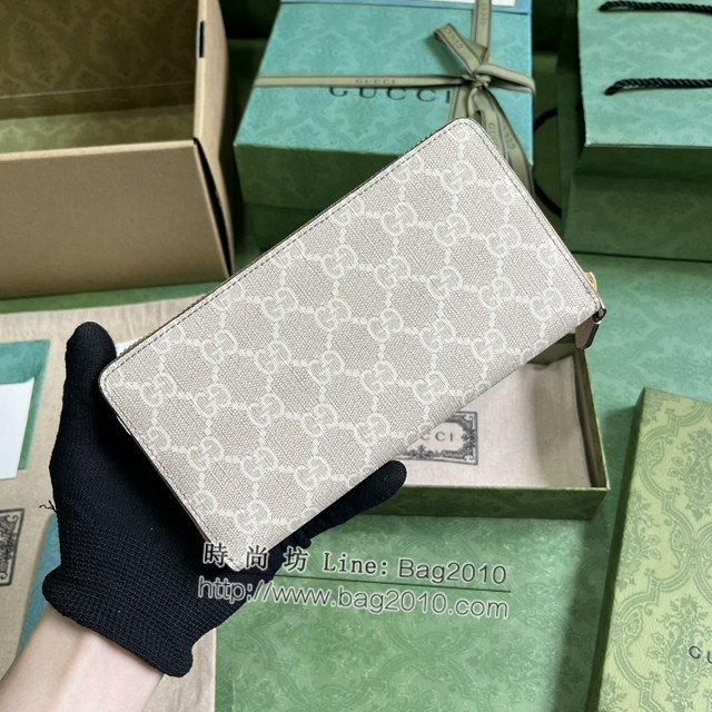 Gucci專櫃古馳最新款Marmont系列皮革長款錢包錢夾 jh2493型號：456117
